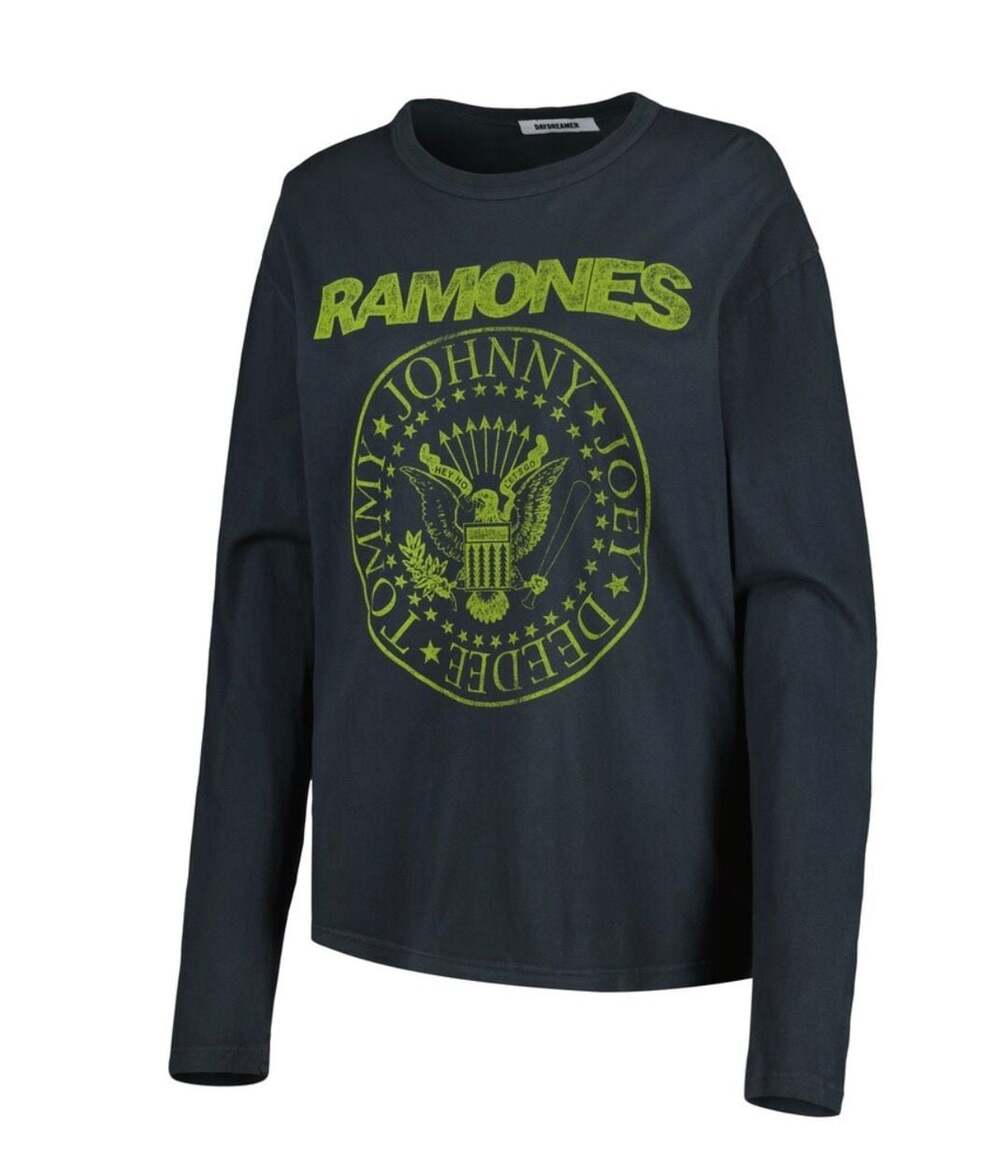 Daydreamer Women's Black The Ramones Seal Long Sleeve T-Shirt. Small - Picture 2 of 3